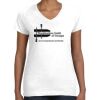 Women's Fine Jersey V-Neck Tee Thumbnail